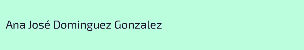 Ana José Dominguez Gonzalez